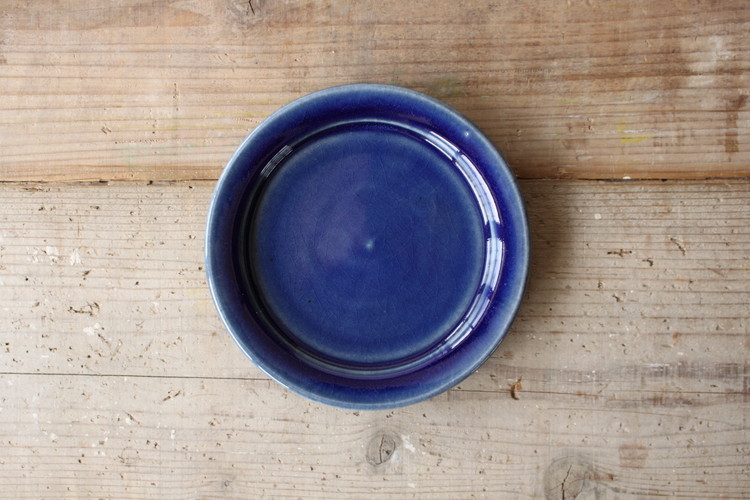 島根県出西窯 大皿・中皿 2枚セット 出西ブルー